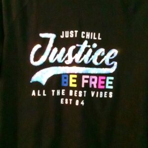 Justice Cropped Tee L